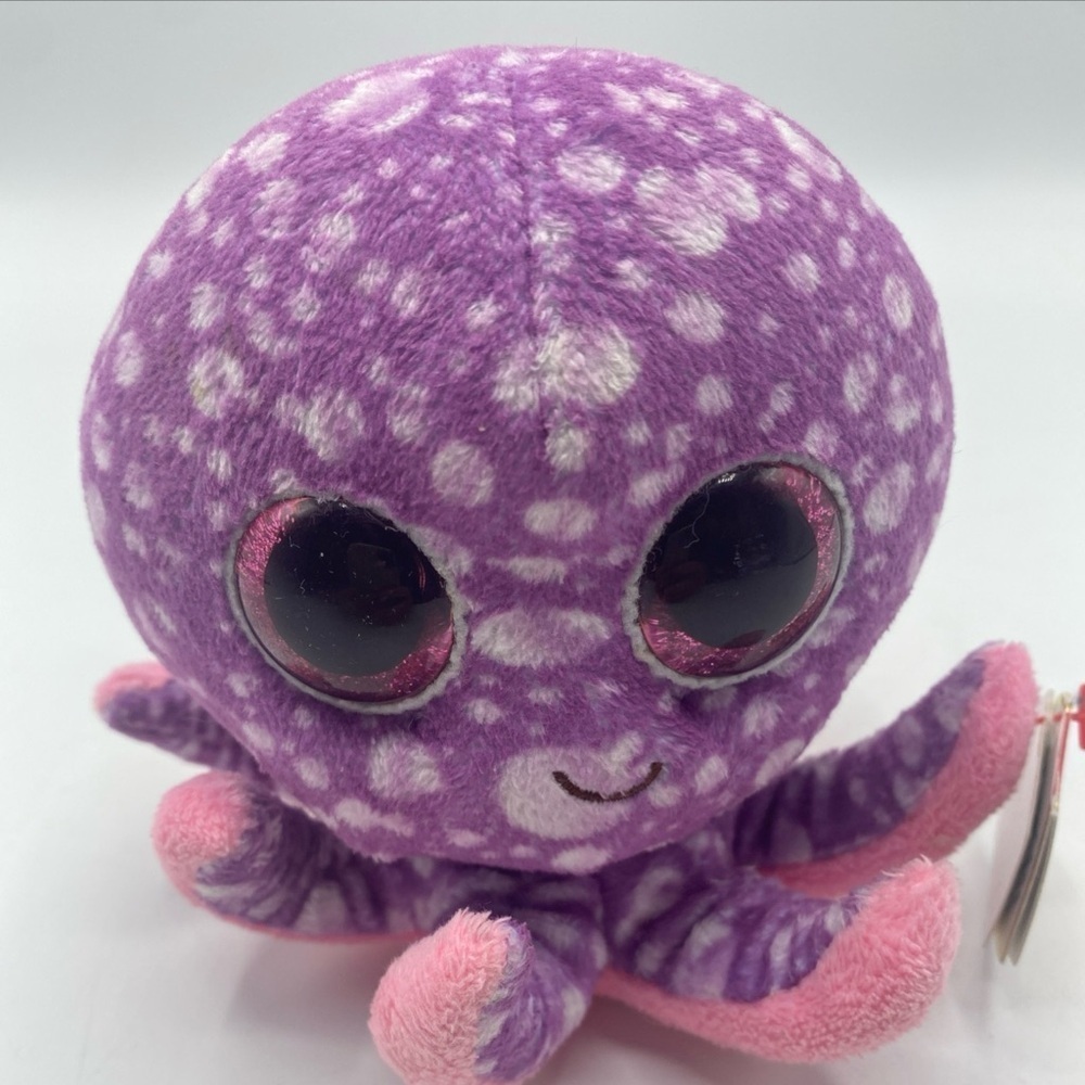 Ty Beanie Boos Legs the Octopus Style 36740 6” 15cm Beanie Baby Purple Pink